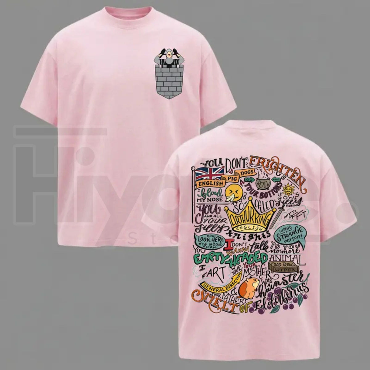 Monty Python French Castle T-Shirt – Double-Sided Movie Quote Graphic Tee