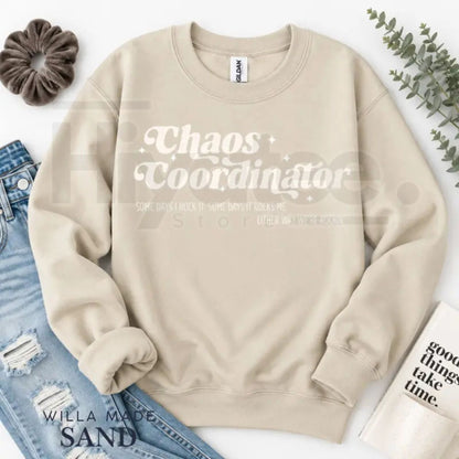 Chaos Coordinator Retro Sweatshirt – ESE Special Education Teacher Graphic Crewneck