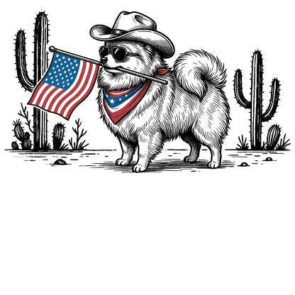 Comfort Colors® Patriotic Western Cowboy Dog Shirt – 4th of July USA Flag Dog Lover Tee