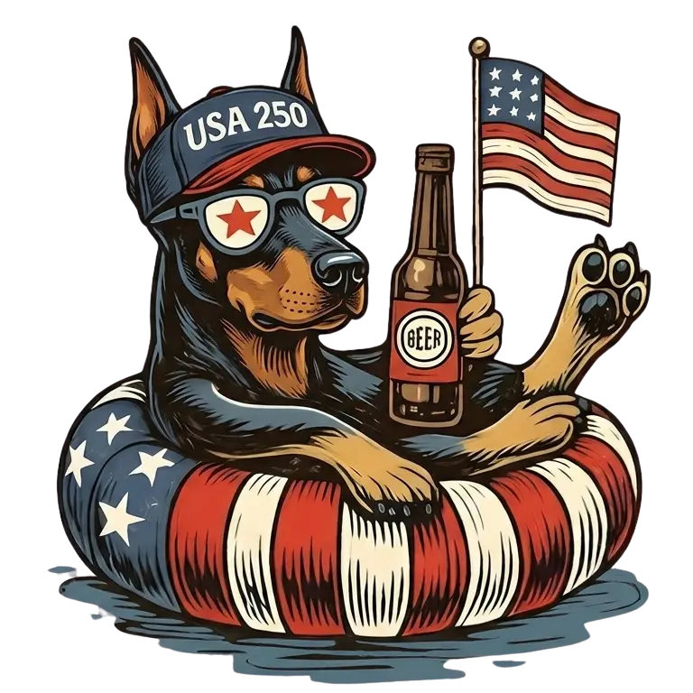 Comfort Colors® Funny 4th of July Dachshund Shirt – Patriotic 250th Anniversary Dog Lover Tee