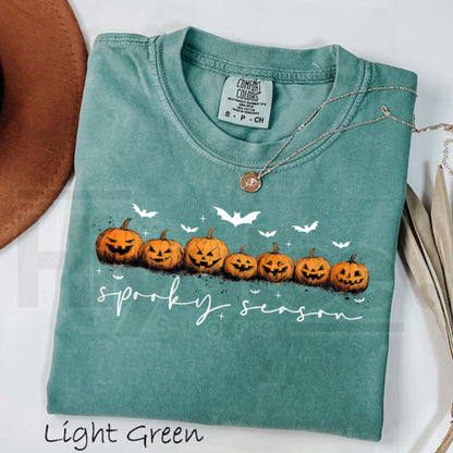 Comfort Colors Spooky Season Pumpkins Halloween Ghost Pumpkin Bat Shirt