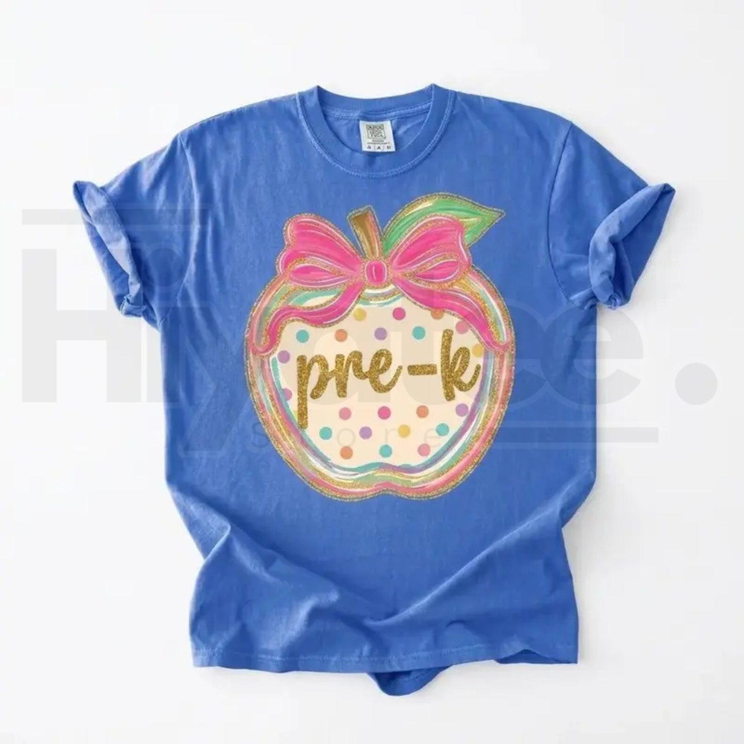 Comfort Colors Pink Gingham Apple Teacher Shirt – Preppy Back to School Tee for Pre-K to 4th Grade