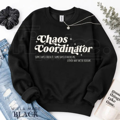 Chaos Coordinator Retro Sweatshirt – ESE Special Education Teacher Graphic Crewneck