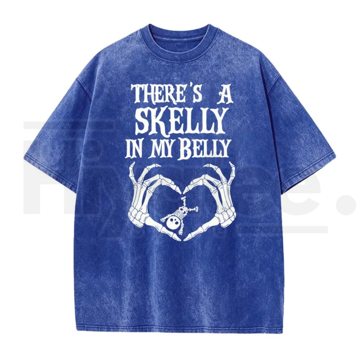 Spooky Mama Pumpkin Baby Reveal Washed Tee