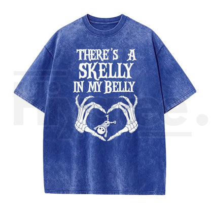 Spooky Mama Pumpkin Baby Reveal Washed Tee