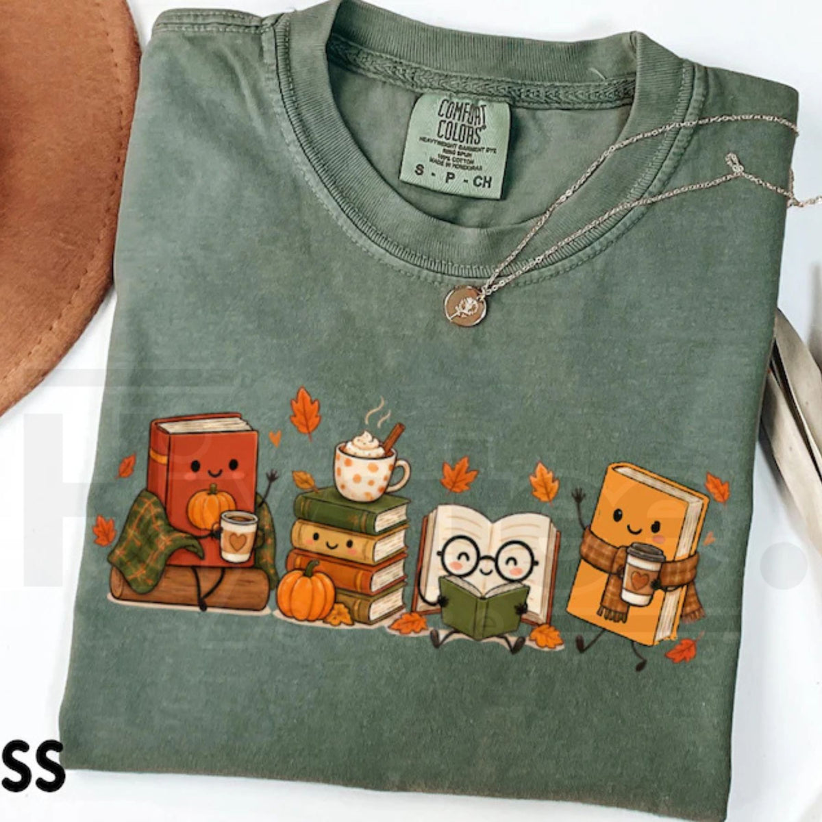 Cozy Book Lover T-Shirt Autumn Reading Coffee Pumpkin Tee