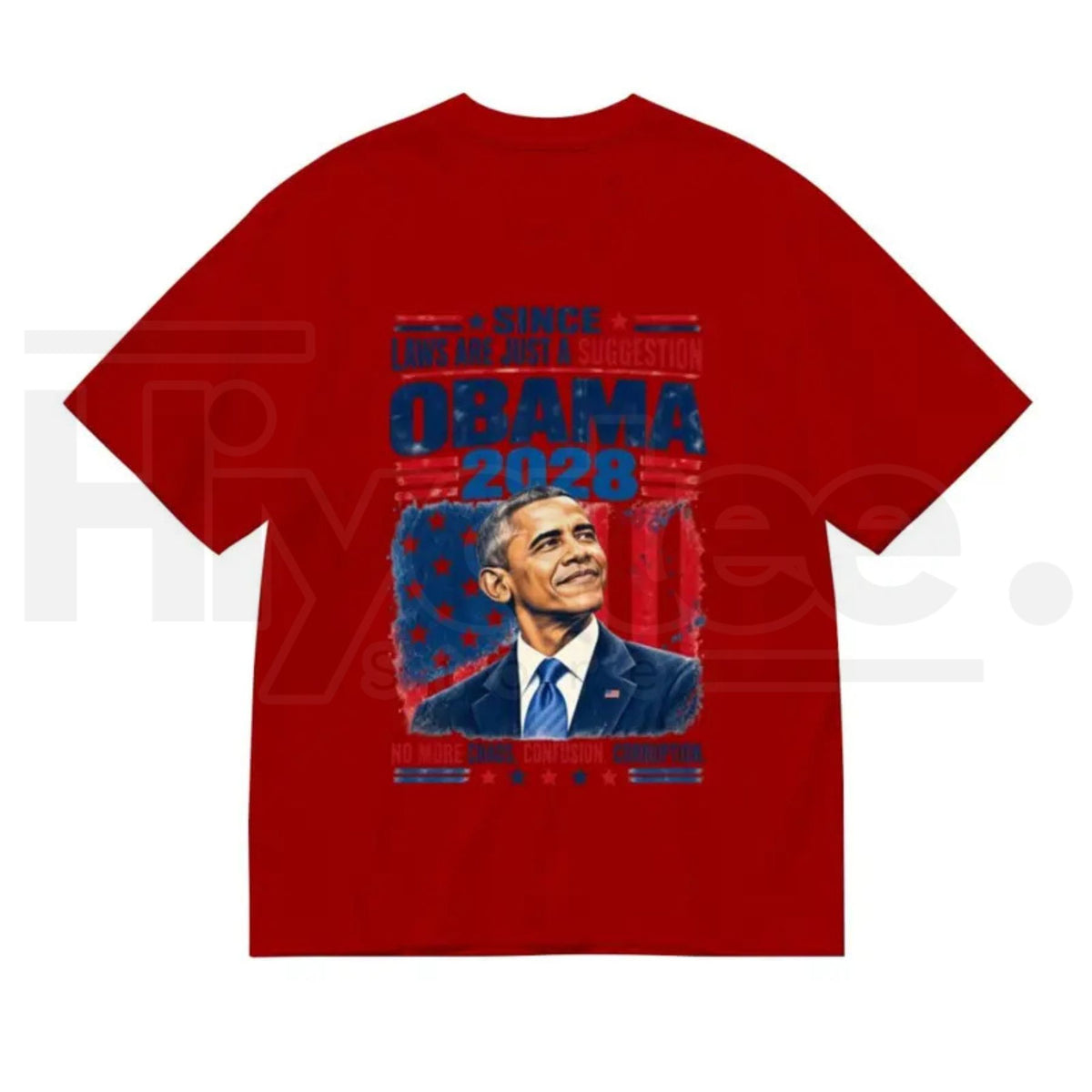 Obama 2028 Typography T-Shirt