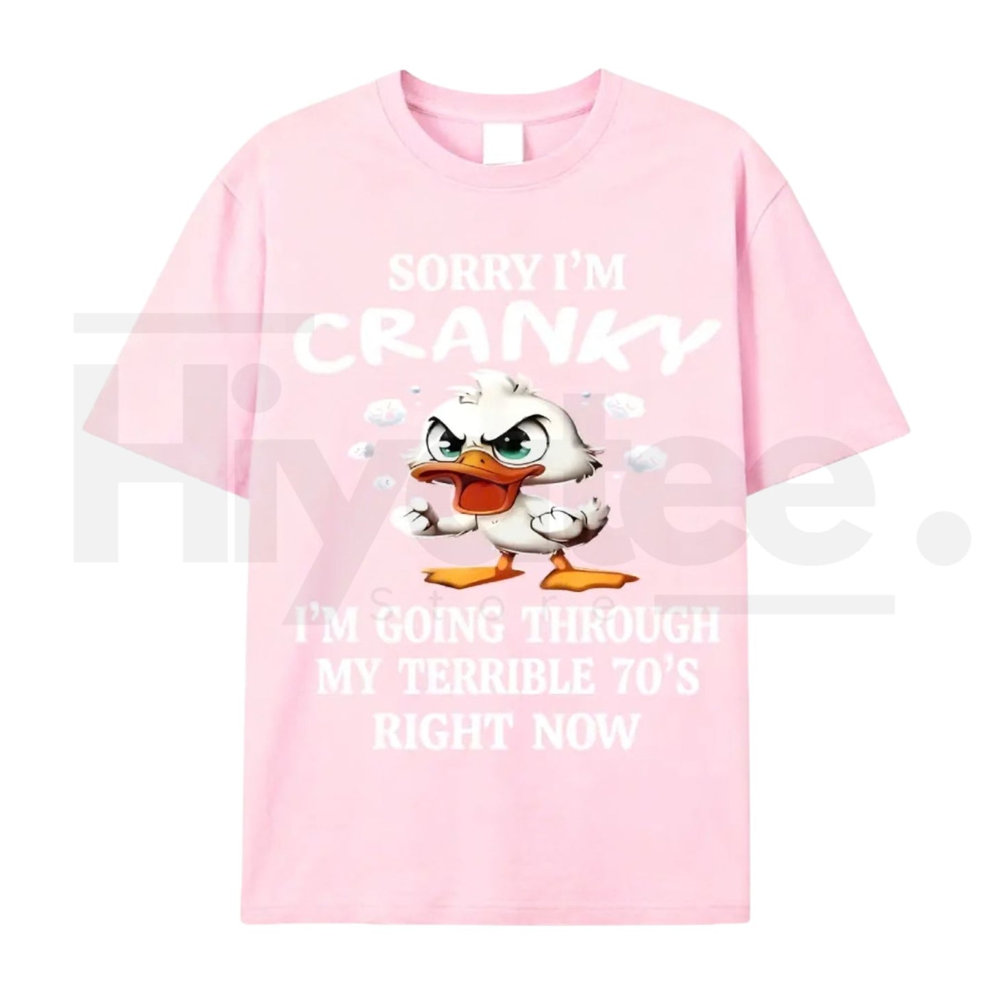 Funny 70s Duck Graphic Tee – Cute Retro Aesthetic 100% Cotton Unisex Shirt