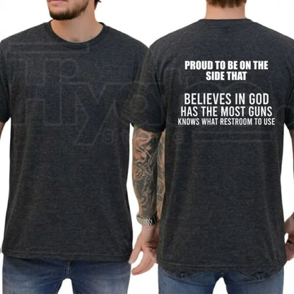 Proud To Be On The Side That T-Shirt – Funny Republican Trump Supporter Conservative Tee
