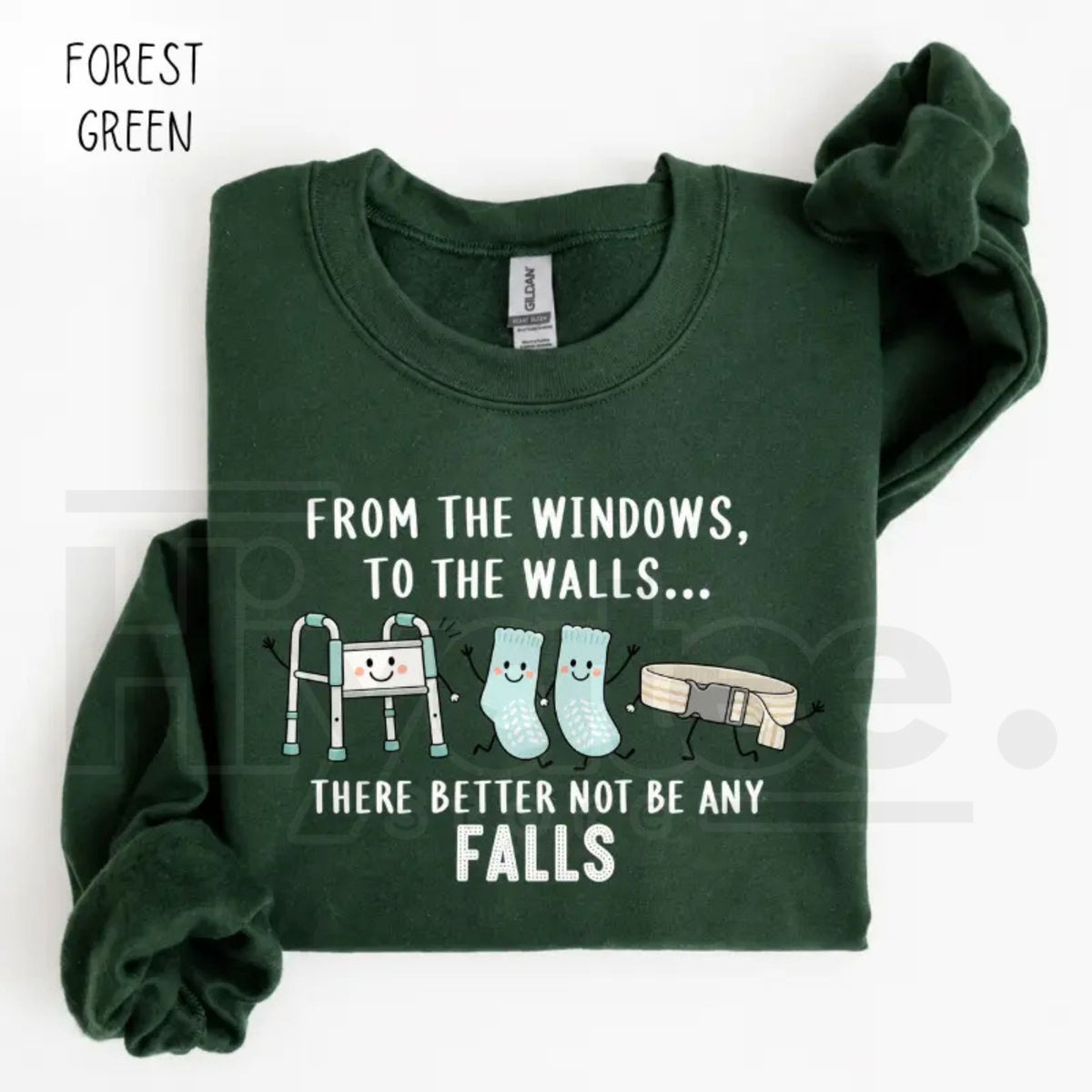 From the Windows to the Walls Nurse Sweatshirt – Funny Healthcare Hip Hop Pun Crewneck