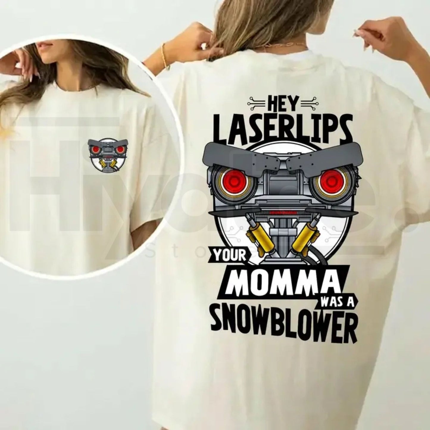Short Circuit Laser Lips T-Shirt – Classic 80s Movie Parody Tee