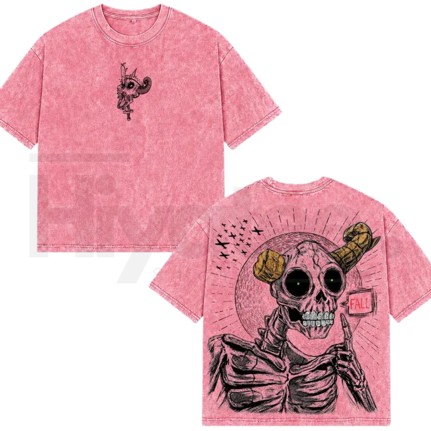 The Lich Adventure Time Double Printed Vintage T-Shirt – Dark Fantasy Graphic Oversized Tee