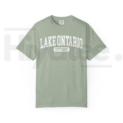 Lake Ontario Est 1660 T-Shirt Funny Canada Trump Tariff Satire Tee