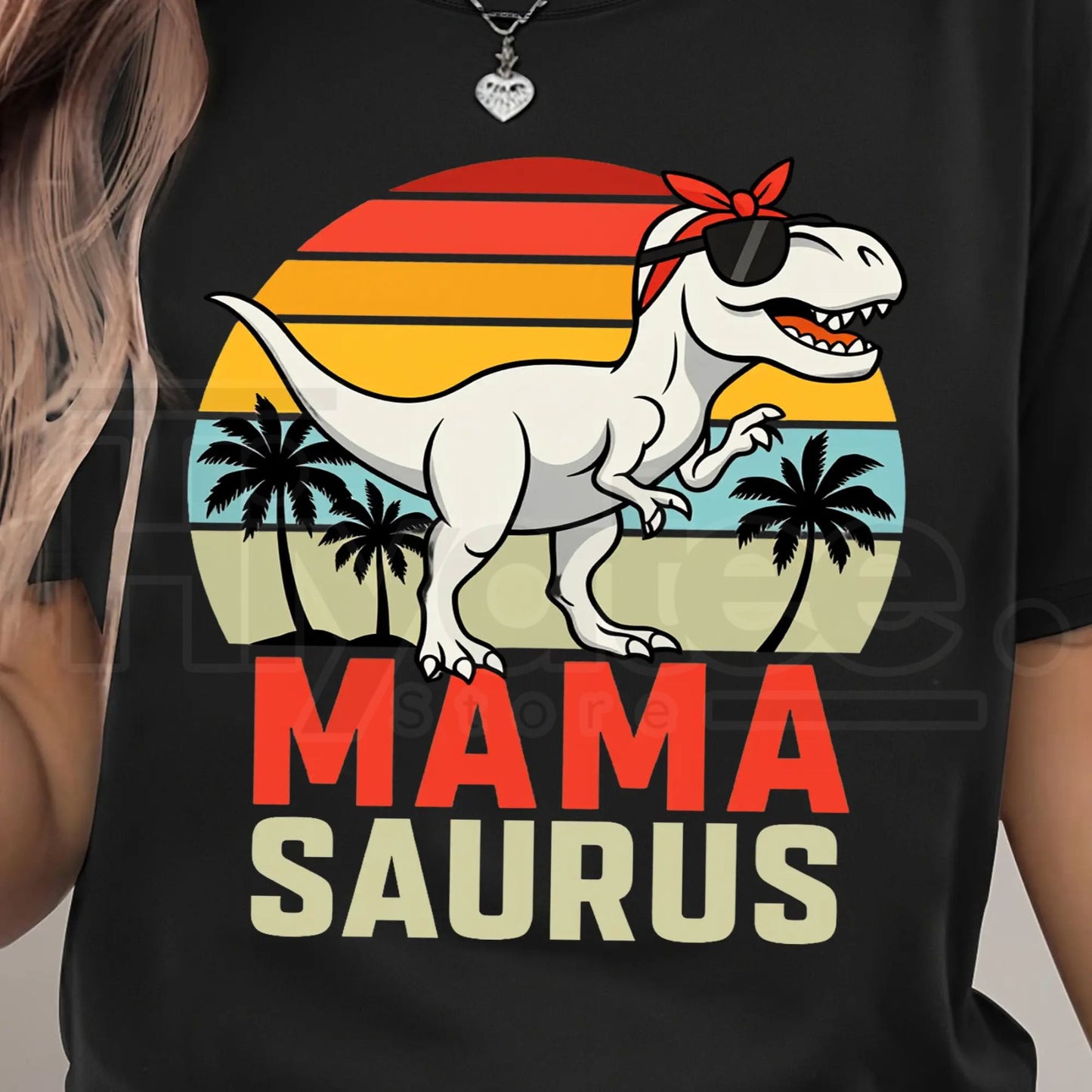 "MAMA Print" – Fashion Round Neck Spring Holiday Graphic Top