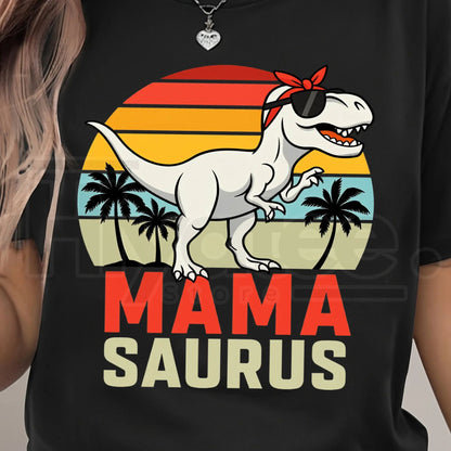 "MAMA Print" – Fashion Round Neck Spring Holiday Graphic Top