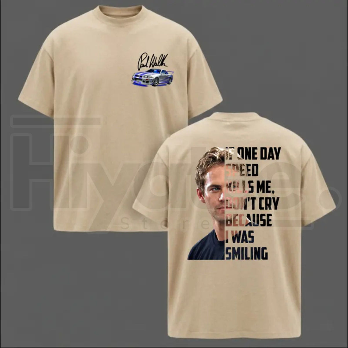 Paul Walker Memorial T-Shirt – If One Day Speed Kills Me Graphic Tee