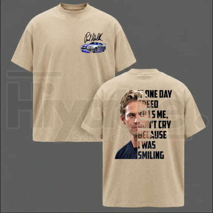 Paul Walker Memorial T-Shirt – If One Day Speed Kills Me Graphic Tee