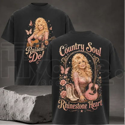 Vintage Dolly Parton Graphic Tee – 80s Country Music Run Merch Casual Oversized Shirt
