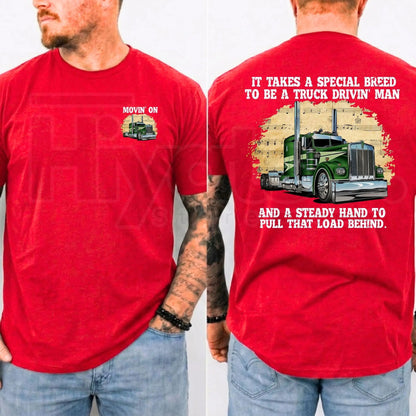 Movin' On Trucker T-Shirt – Vintage 70s TV Show Retro Big Rig Graphic Tee