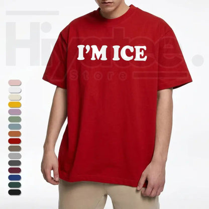 I’m Ice and I Love Making Ice Cream T-Shirt – Funny Couple Graphic Tee, Sarcastic Streetwear for Men
