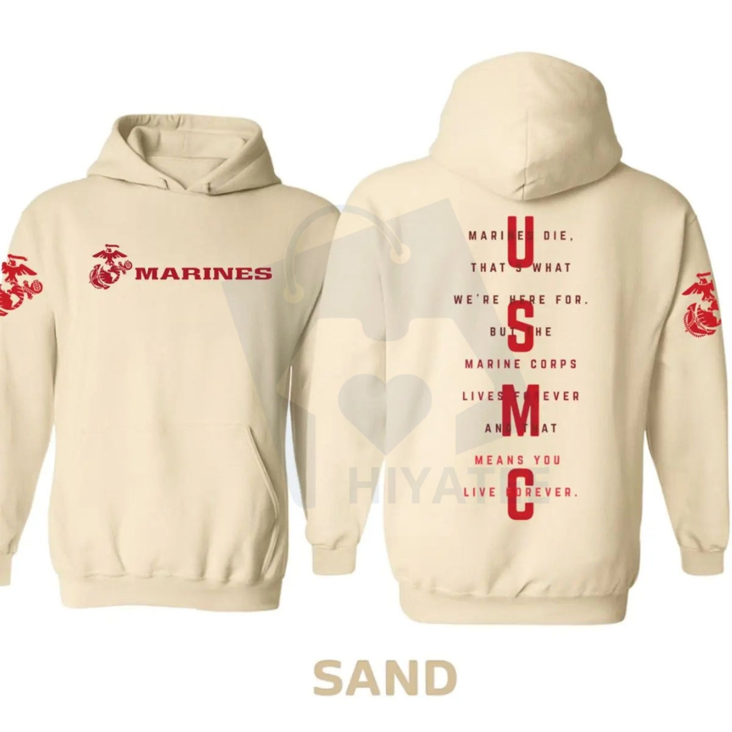 USMC Marines Tactical Hoodie – Classic Semper Fi Marine Corps Pullover, Vintage Rugged Military Graphic Hoodie for Veterans & Supporters