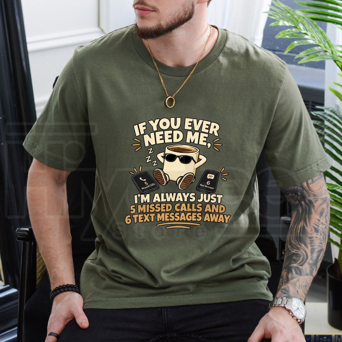 5 Missed Calls Funny T-Shirt – Introvert Humor Tee