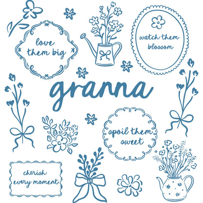 Comfort Colors® Custom Floral Grandma Shirt – Personalized Mama & Nana Flower Tee