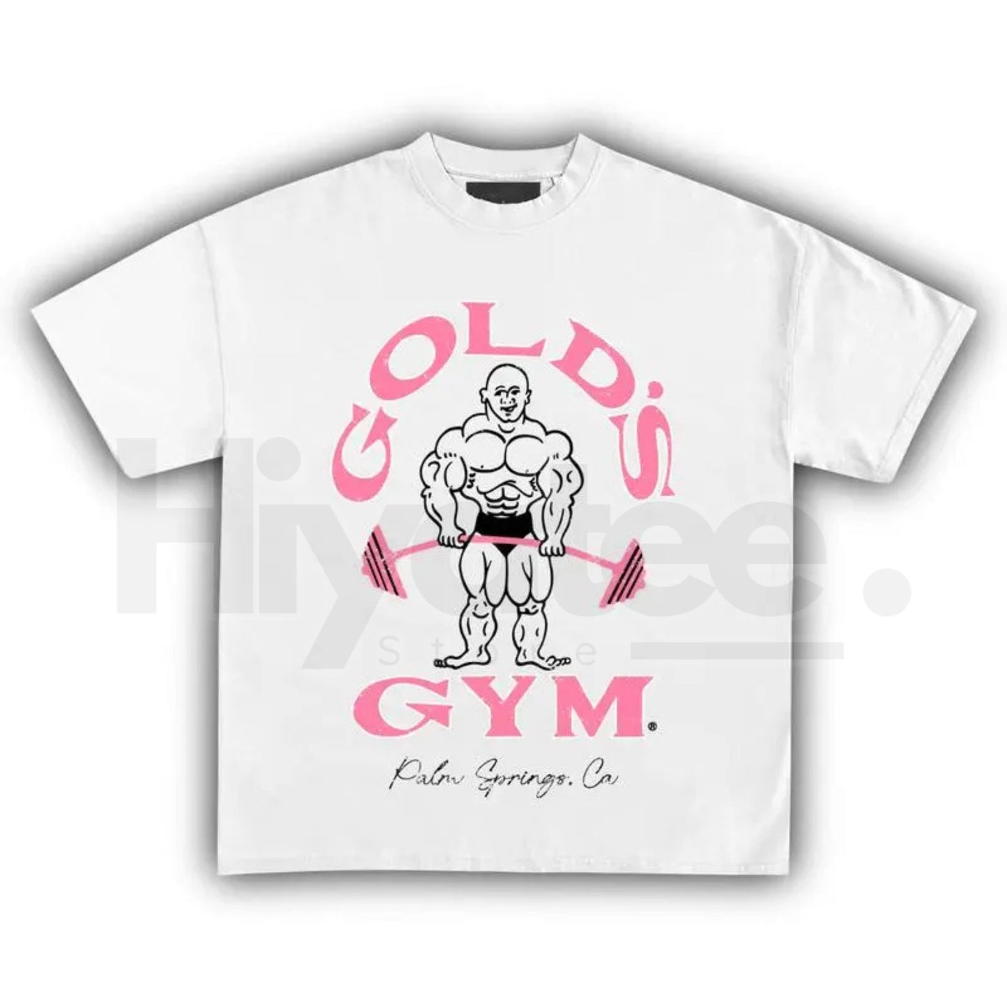 90s Gold's Gym Palm Springs California T-Shirt – Vintage Unisex Heavy Cotton Tee - Hiyatee