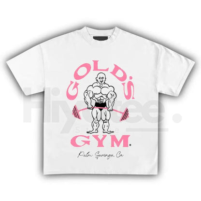 90s Gold's Gym Palm Springs California T-Shirt – Vintage Unisex Heavy Cotton Tee - Hiyatee
