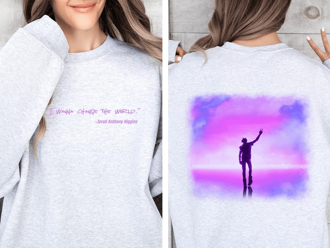 I WANNA CHANGE THE WORLD. Sweatshirt, Music Album Vintage Sweatshirt,  Juice WRLD's