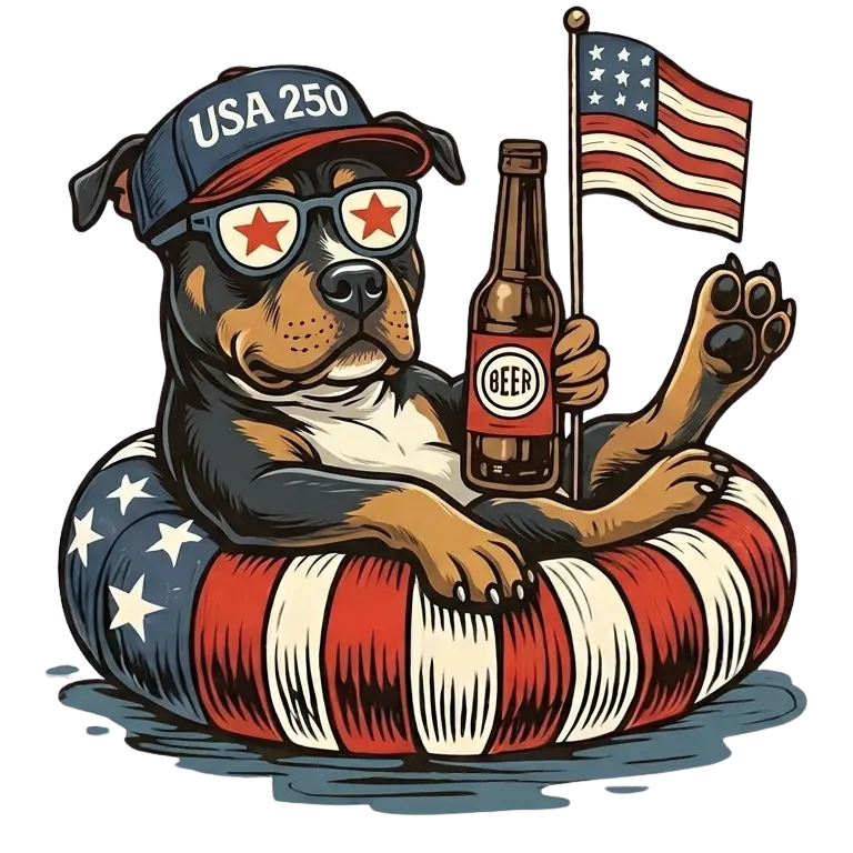 Comfort Colors® Funny 4th of July Dachshund Shirt – Patriotic 250th Anniversary Dog Lover Tee