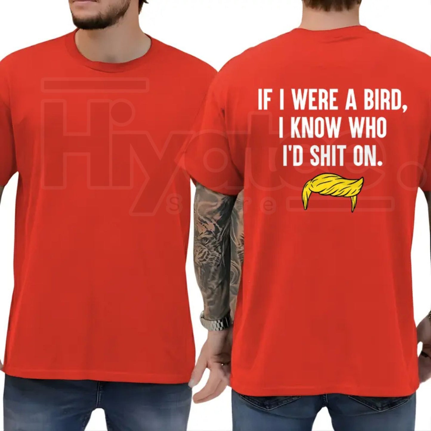 If I Were A Bird I Know Who I’d Shit On T-Shirt – Funny Political Humor Tee, Sarcastic Liberal & Democrat Shirt