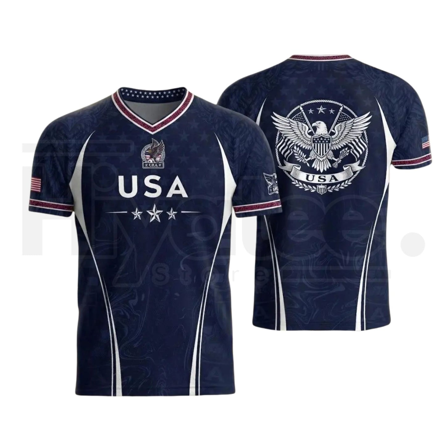 2026 USA Soccer Jersey – Patriotic V-Neck Performance Shirt for Fans
