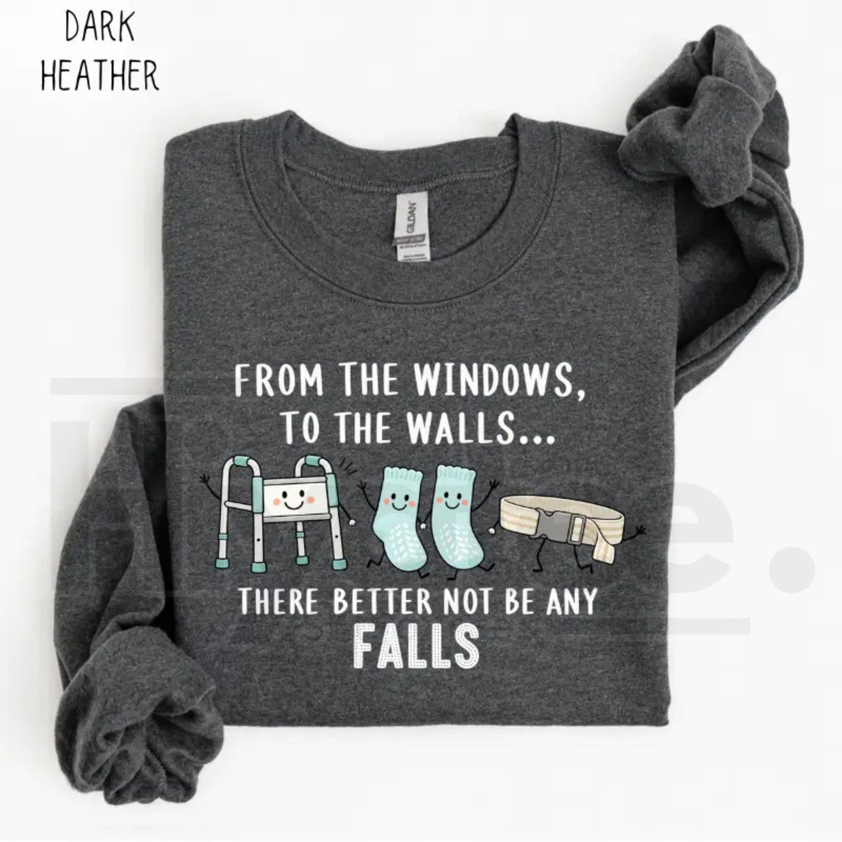 From the Windows to the Walls Nurse Sweatshirt – Funny Healthcare Hip Hop Pun Crewneck