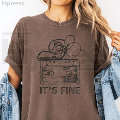 Retro Cassette Tape T-Shirt Comfort Colors 90s Music Graphic Tee