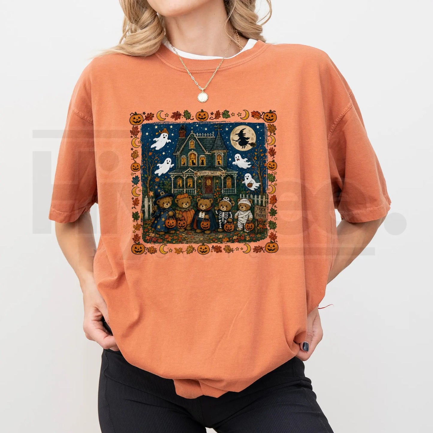 ChicCotton Vintage 90s Bears Halloween Comfort Colors Shirt