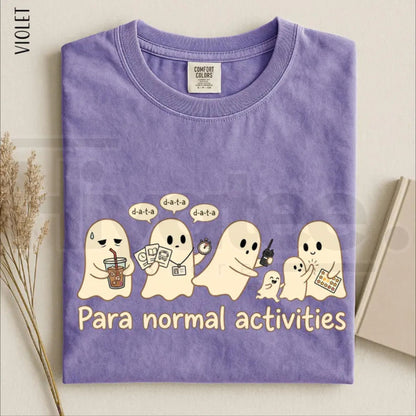 Para Normal Activities Shirt Funny Ghost Paraprofessional Teacher Halloween Tee