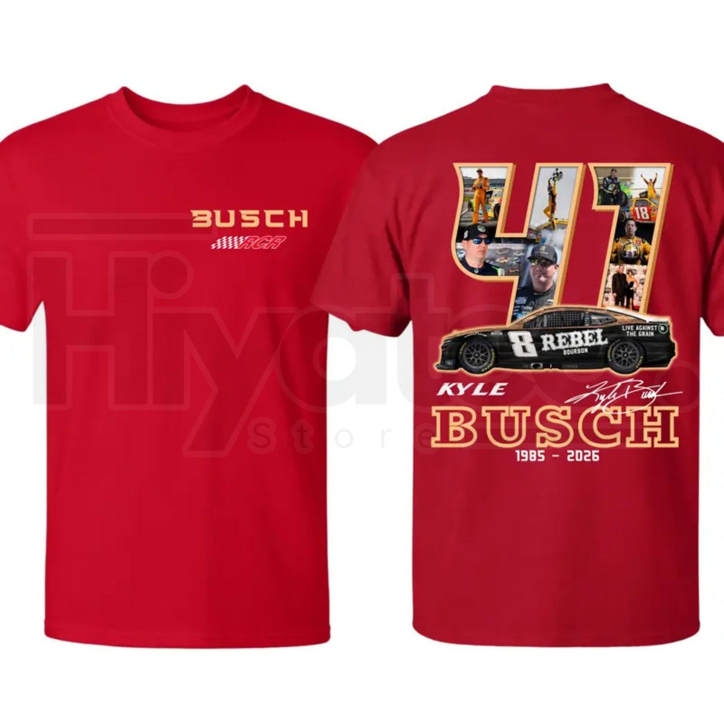Kyle Busch Rowdy Racing Tribute T-Shirt – Vintage NASCAR Legend Graphic Tee