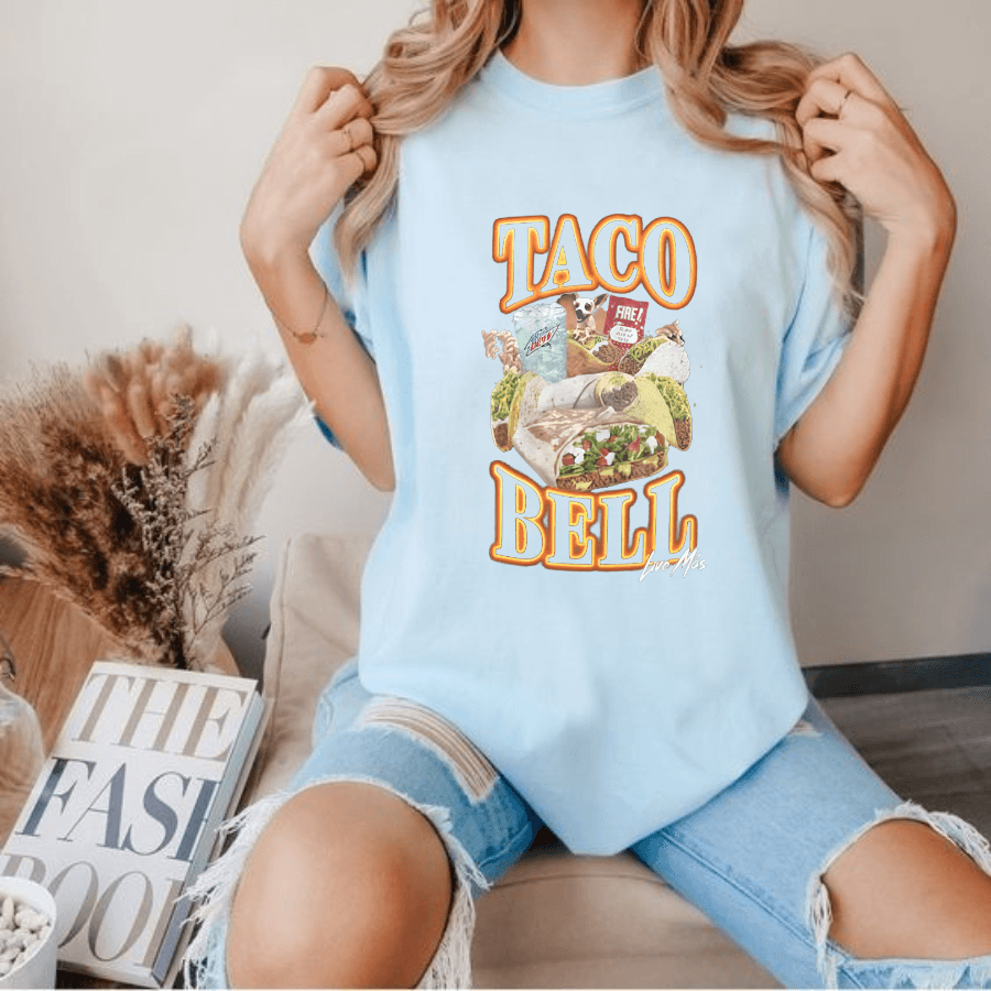 NEW SHIRT Taco Bell 90's Bootleg Tee For Women, man - Hiyatee