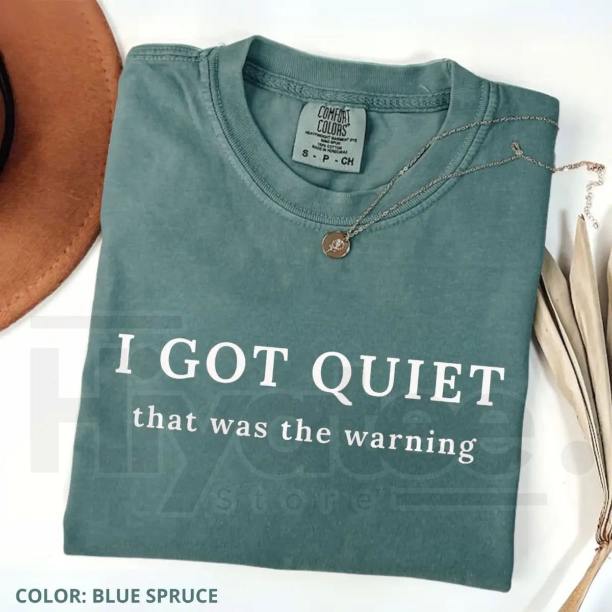 Comfort Colors I Got Quiet That Was the Warning Funny Tee