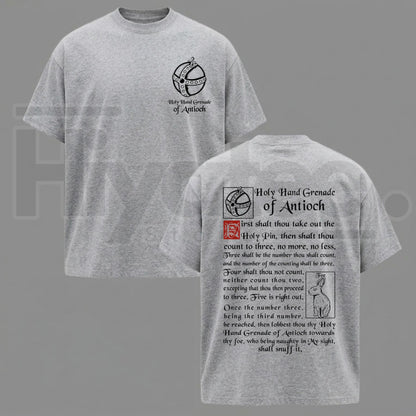 The Holy Hand Grenade of Antioch T-Shirt – Funny 1975 Meme Graphic Tee