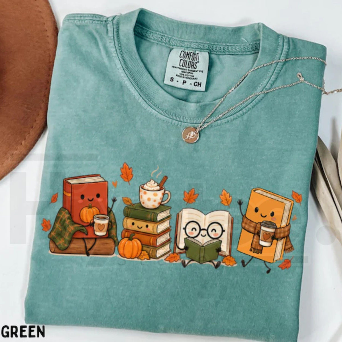 Cozy Book Lover T-Shirt Autumn Reading Coffee Pumpkin Tee