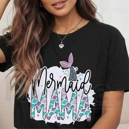 "MAMA Print" – Fashion Round Neck Spring Holiday Graphic Top