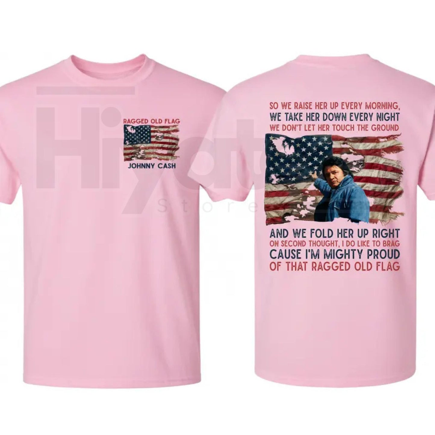 "Ragged Old Flag" – Johnny Cash Legend of Country Music Patriotic Top