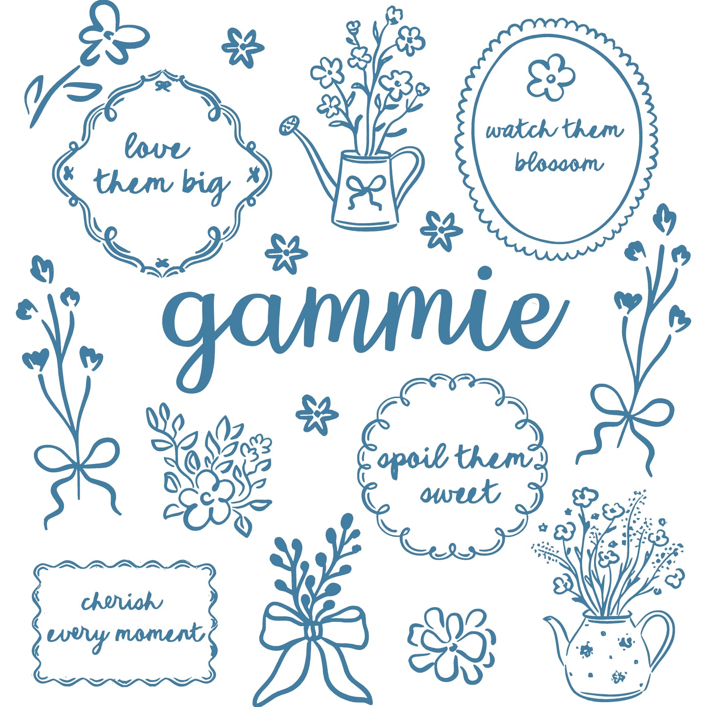 Comfort Colors® Custom Floral Grandma Shirt – Personalized Mama & Nana Flower Tee