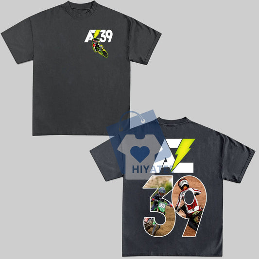 AZ39 Kawasaki Team Green Memorial Shirt – In Memory of Aidan Zing, Motorsport Tribute Tee, RIP Racing T-Shirt for Fans & Riders-Hiyatee