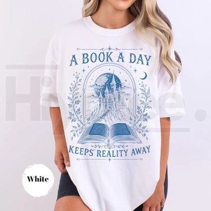 A Book a Day Dragon T-Shirt – Fantasy Reader Graphic Tee - Hiyatee
