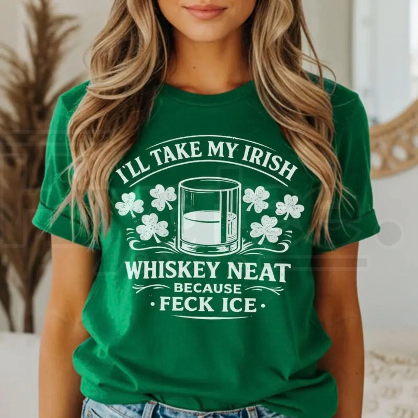 Abolish ICE St. Patrick's Day T-Shirt – Funny Irish Whiskey Neat Feck ICE Tee - Hiyatee
