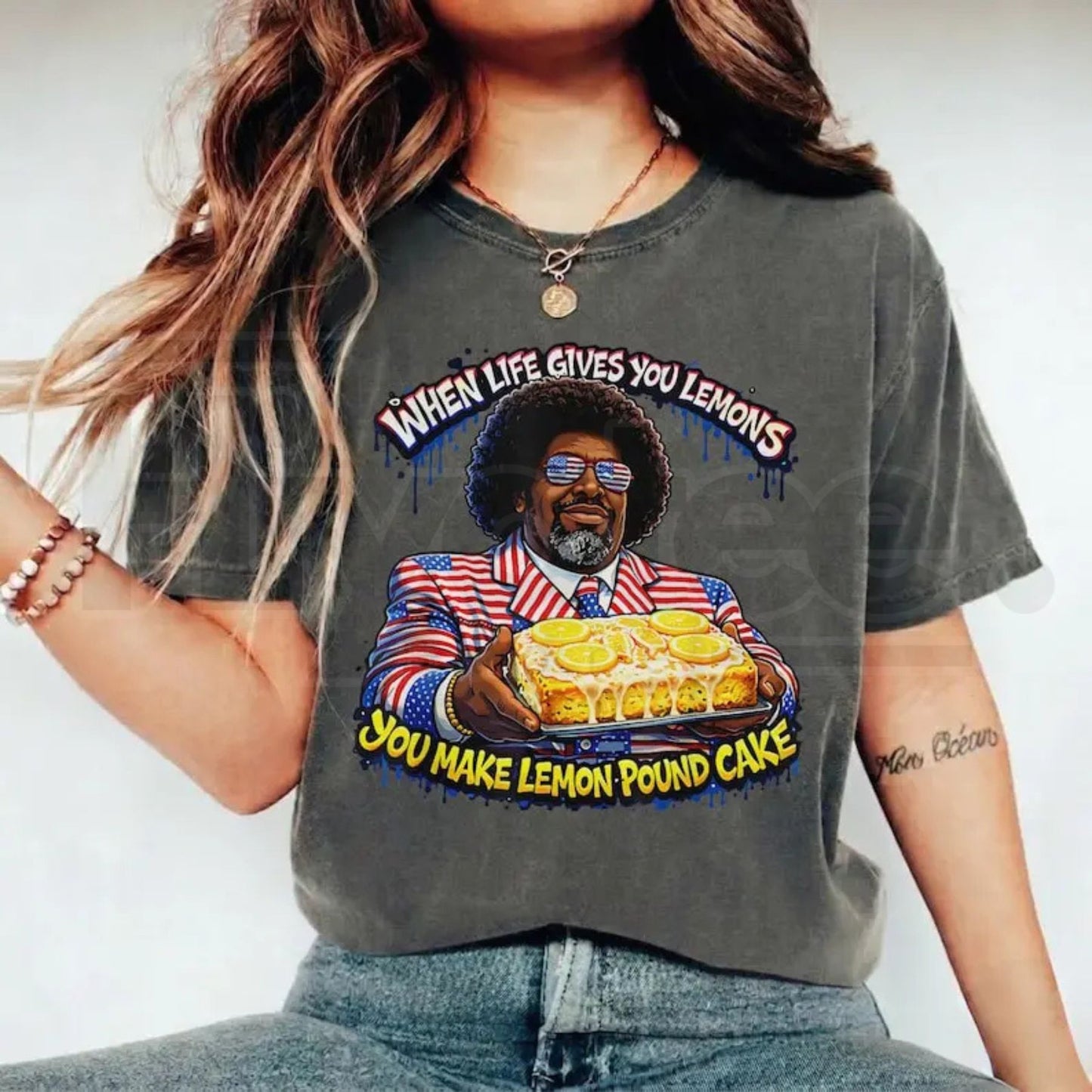 "Afroman Case Closed" Lemon Pound Cake – Official Viral Meme Graphic Top - Hiyatee