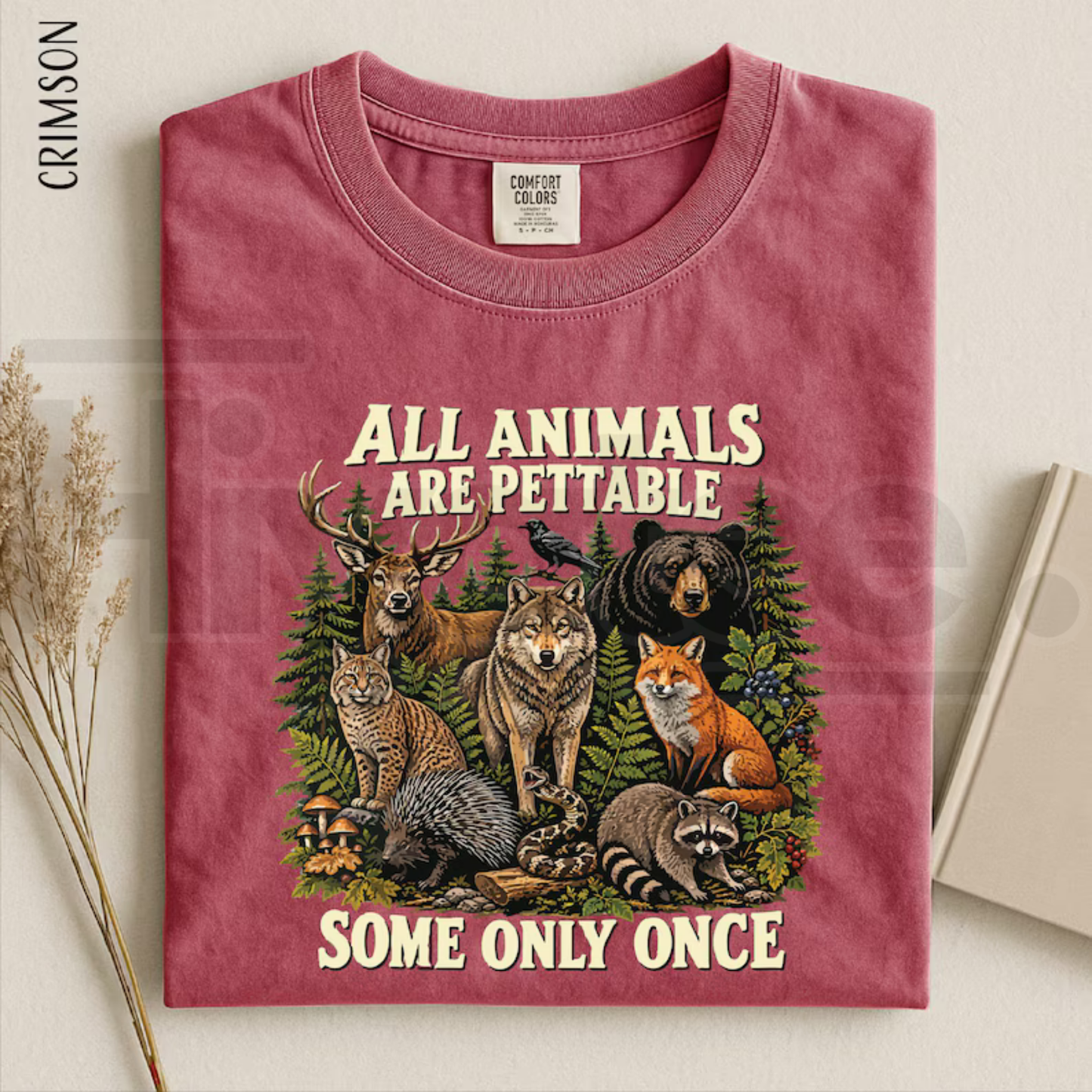 All Animals Are Pettable Some Only Once Shirt Funny Wildlife Animal Tee - Hiyatee